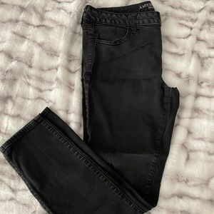 American Eagle faded black jeggings